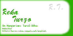reka turzo business card