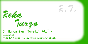 reka turzo business card